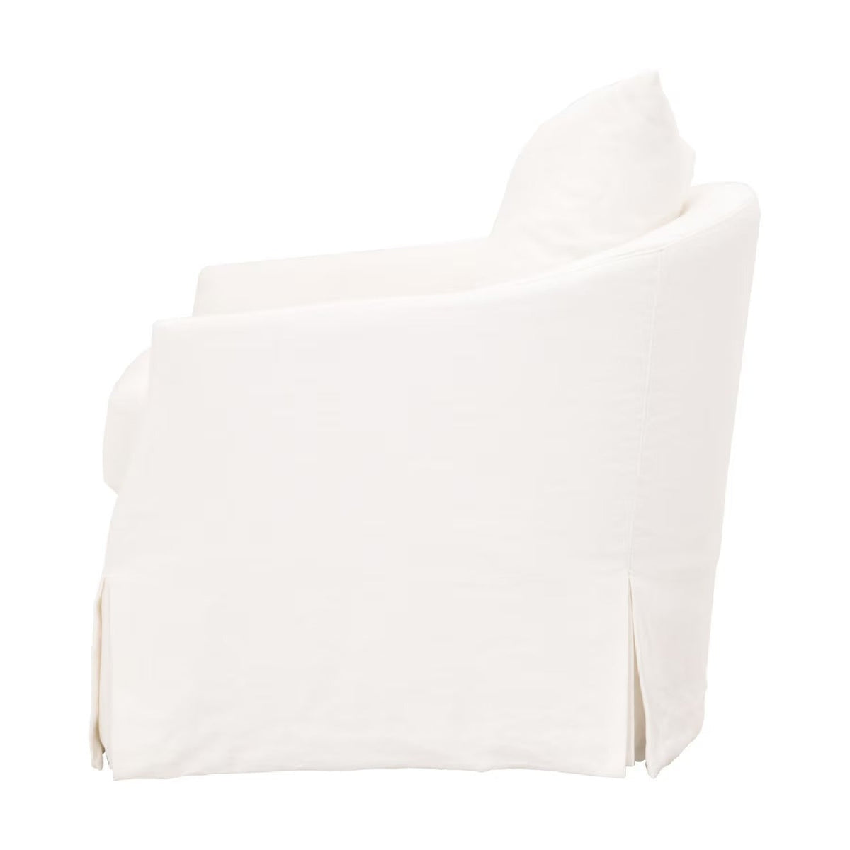 Skirted Swivel Club Chair | Living Essentials Faye