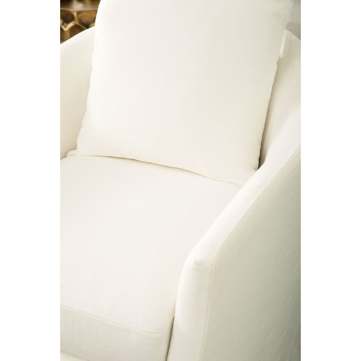 Skirted Swivel Club Chair | Living Essentials Faye