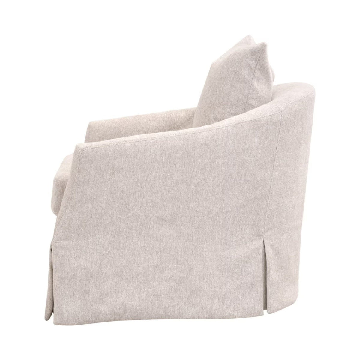 Skirted Swivel Club Chair | Living Essentials Faye