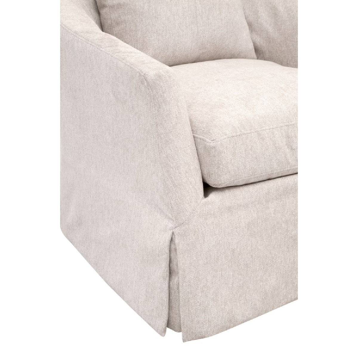 Skirted Swivel Club Chair | Living Essentials Faye