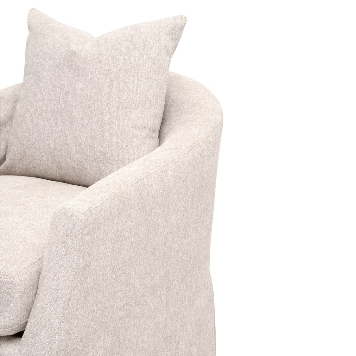 Skirted Swivel Club Chair | Living Essentials Faye