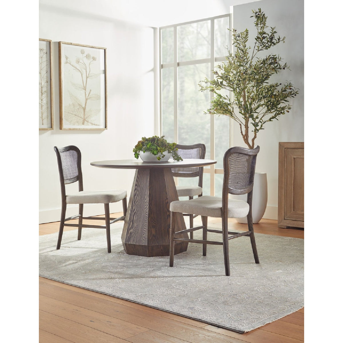 Cane-Back Dining Chair Set (2) | Living Essentials Cela