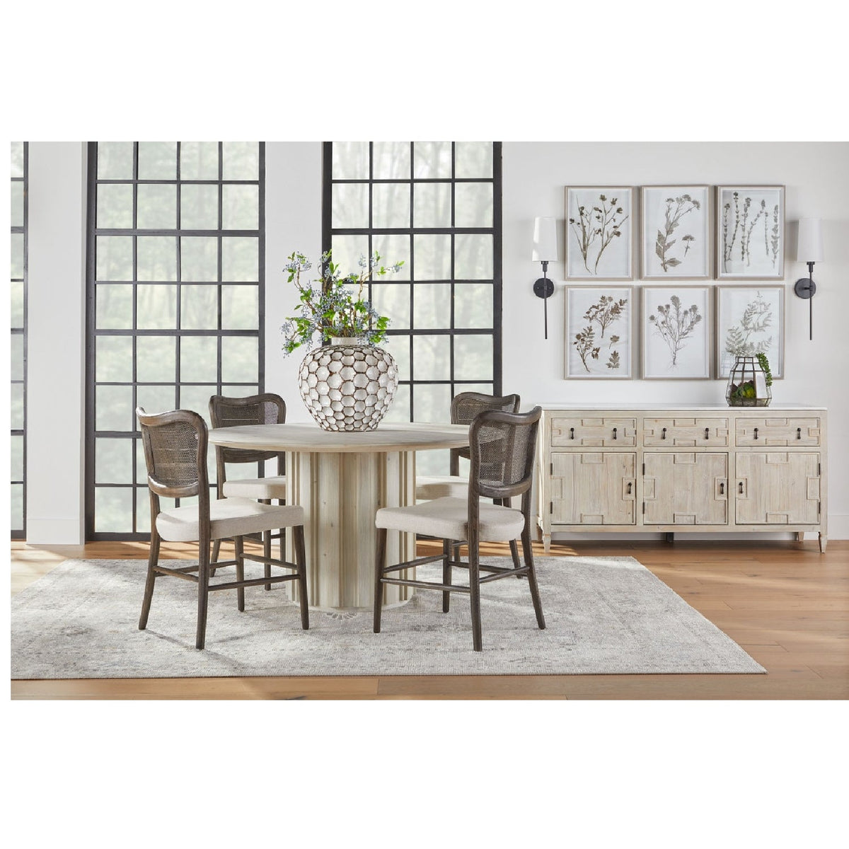 Cane-Back Dining Chair Set (2) | Living Essentials Cela