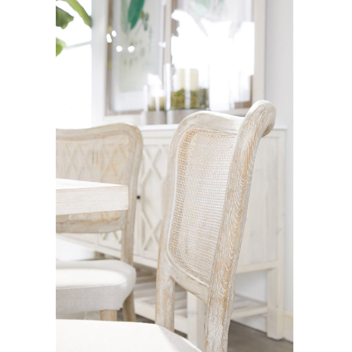 Cane-Back Dining Chair Set (2) | Living Essentials Cela