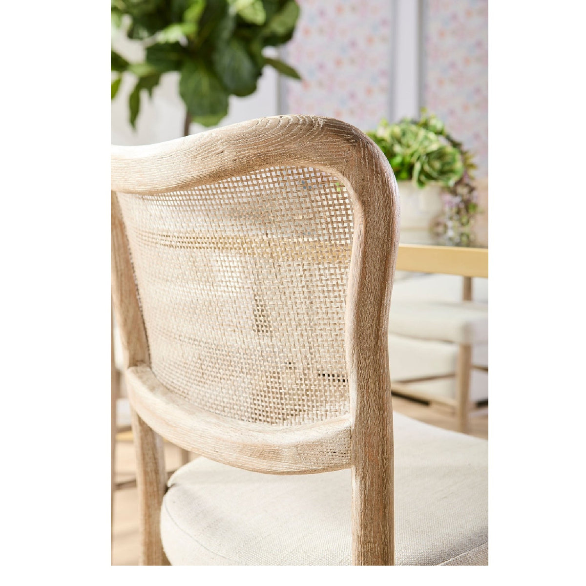 Cane-Back Dining Chair Set (2) | Living Essentials Cela