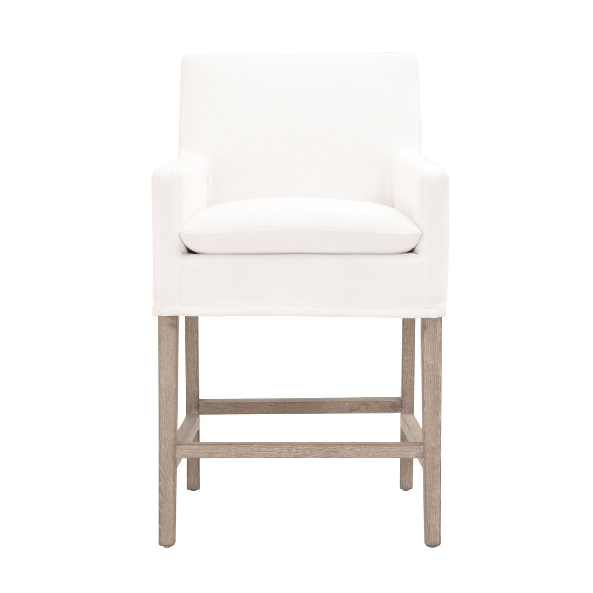 Modern European furniture - White Slipcover Counter Stool - www.oroa.com