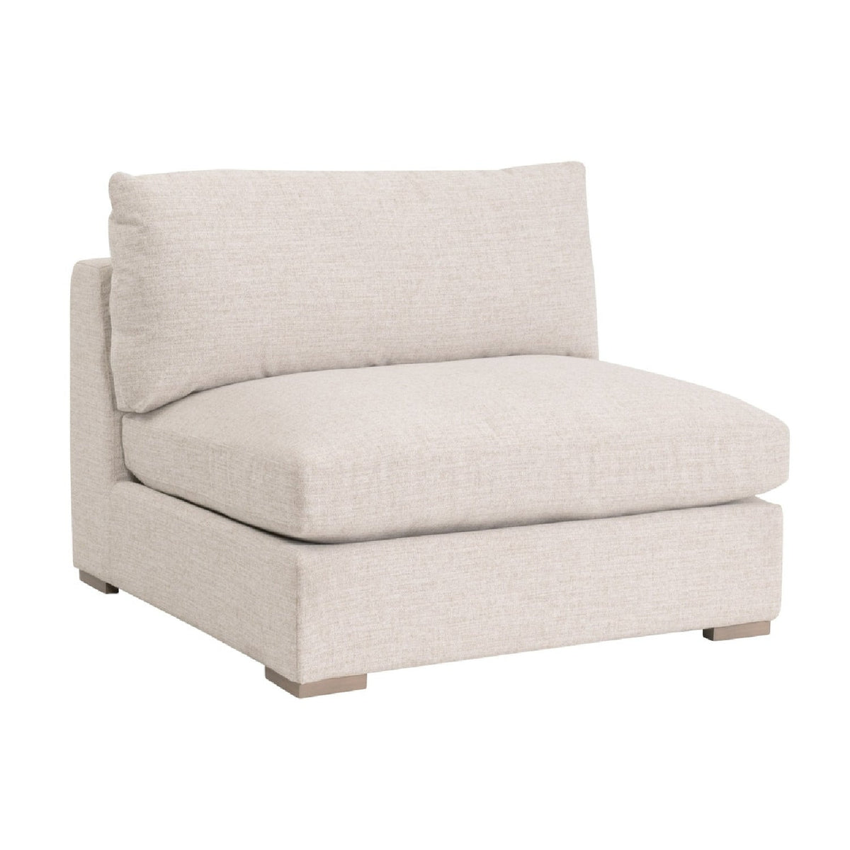Modern European furniture - Beige Outdoor Modular Armless Chair - www.oroa.com