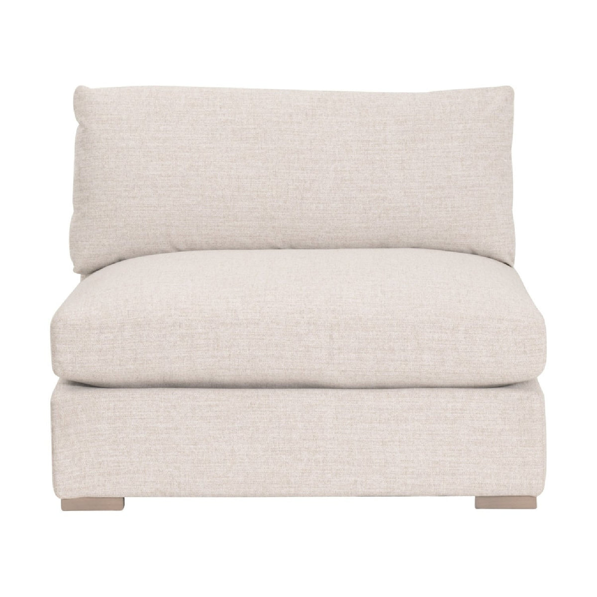 Modern European furniture - Beige Outdoor Modular Armless Chair - www.oroa.com