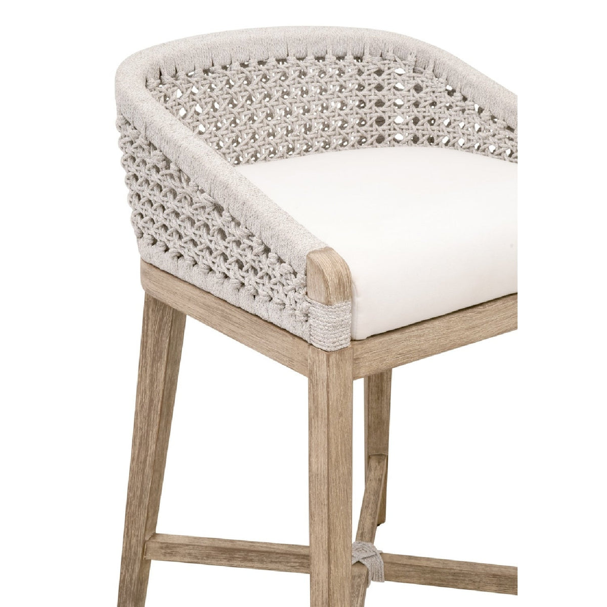 Modern European furniture - White Speckle Rope Counter Stool - www.oroa.com