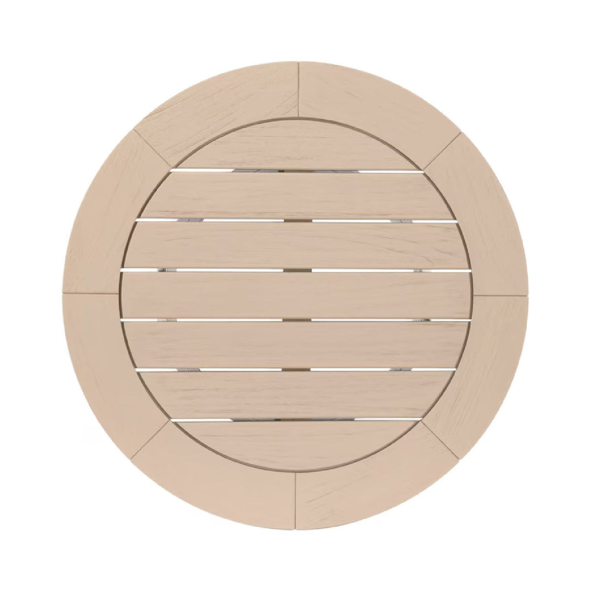 Round Teak Outdoor Dining Table | Living Essentials Boca