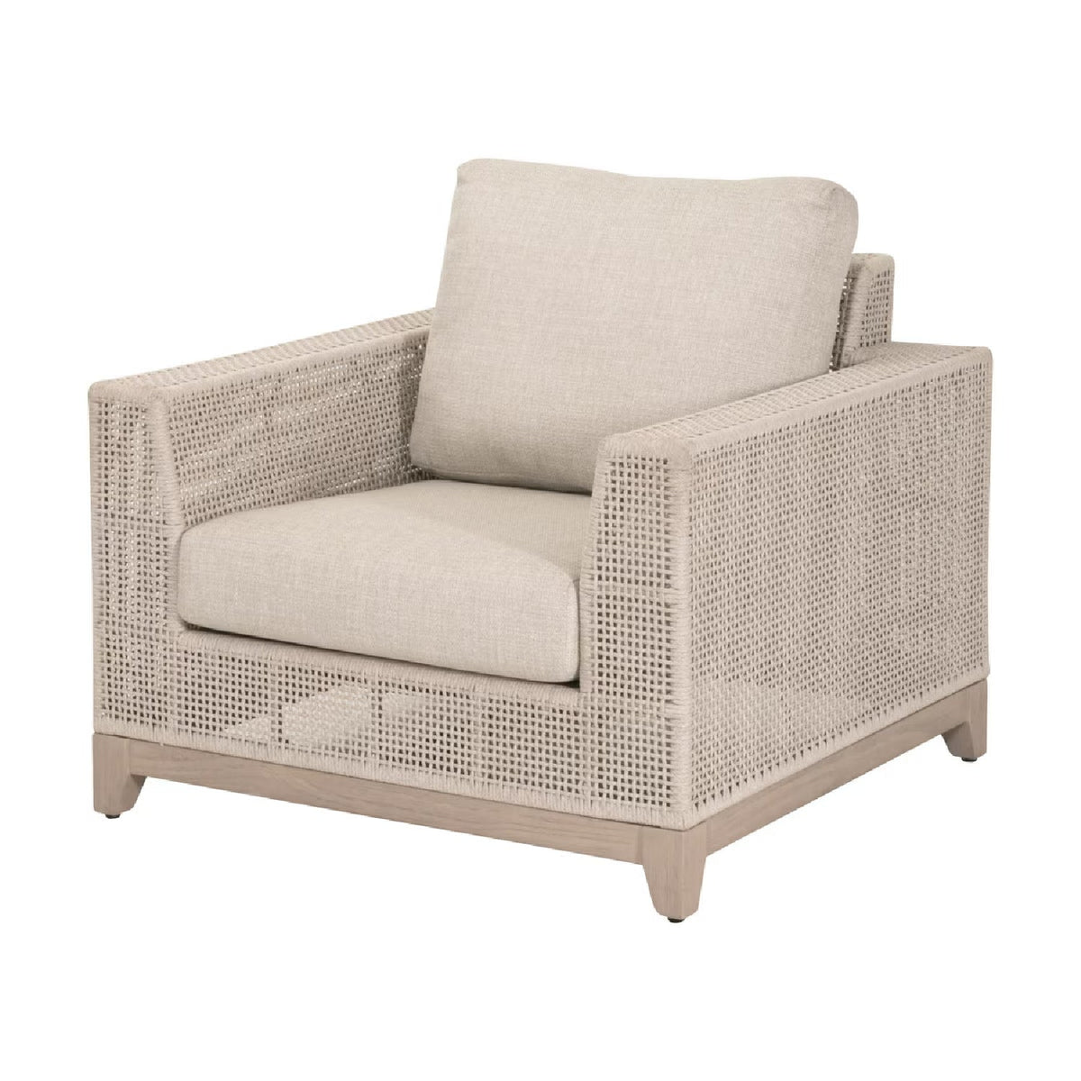 Modern European furniture - Flat Rope Outdoor Sofa Chair - www.oroa.com