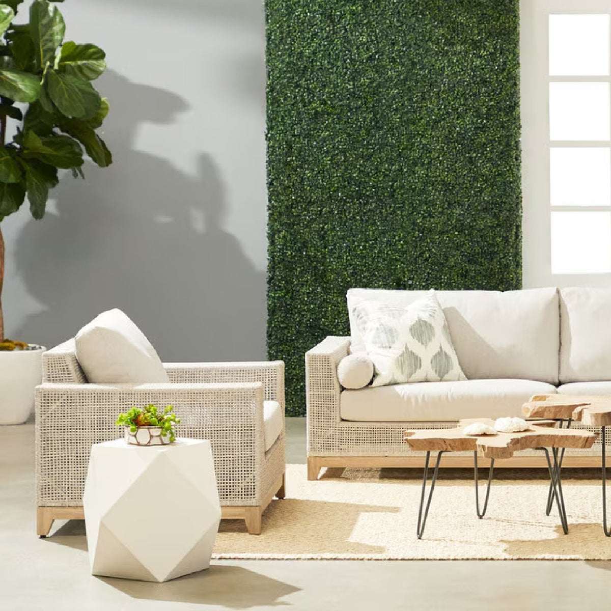 Modern European furniture - Flat Rope Outdoor Sofa Chair - www.oroa.com