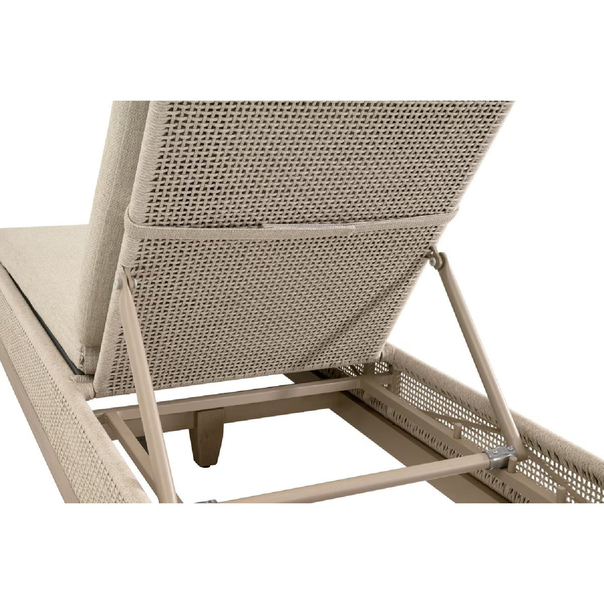 Modern European furniture - Beige Woven Rope Outdoor Chaise Lounge - www.oroa.com