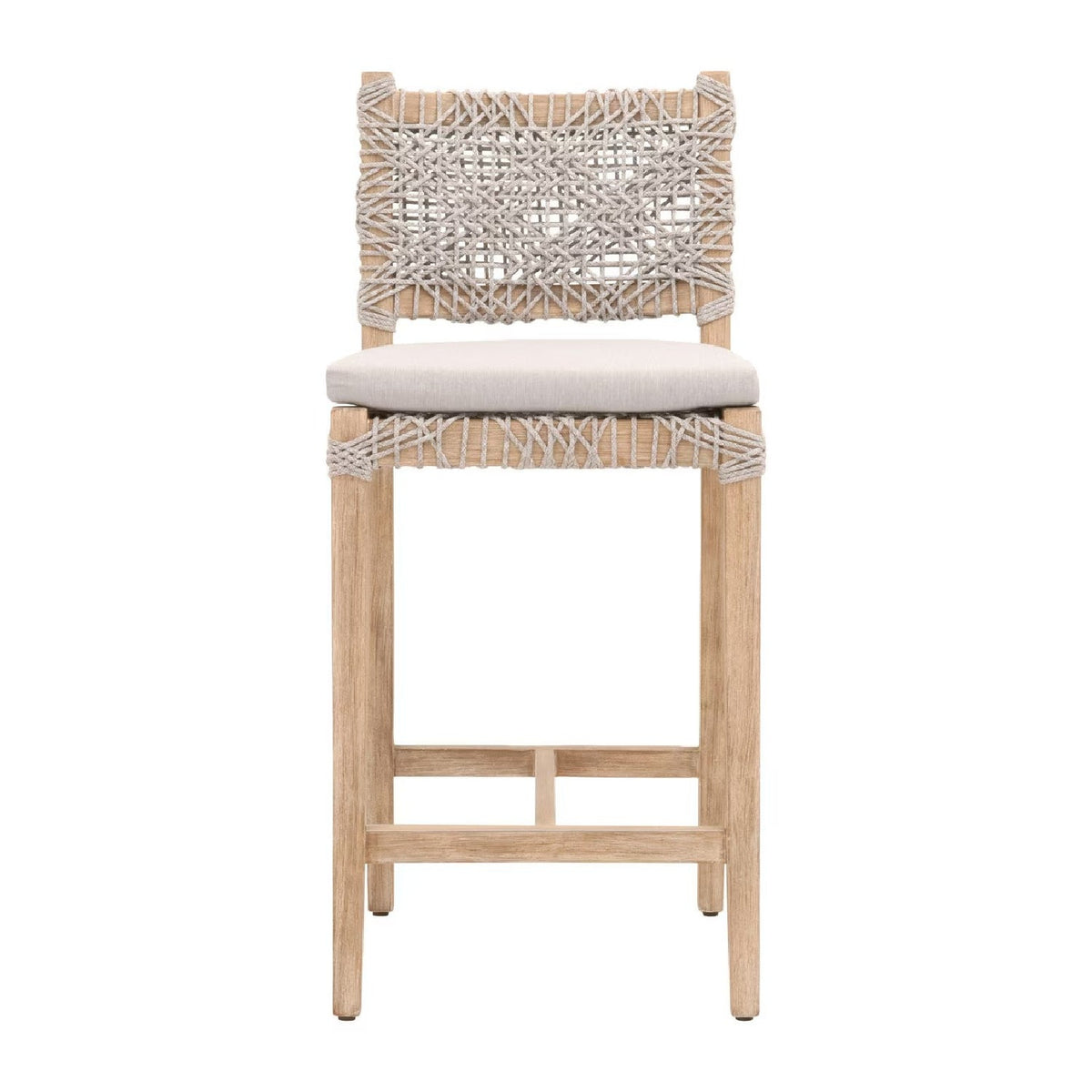 Modern European furniture - Interlaced Flat Rope Counter Stool - www.oroa.com