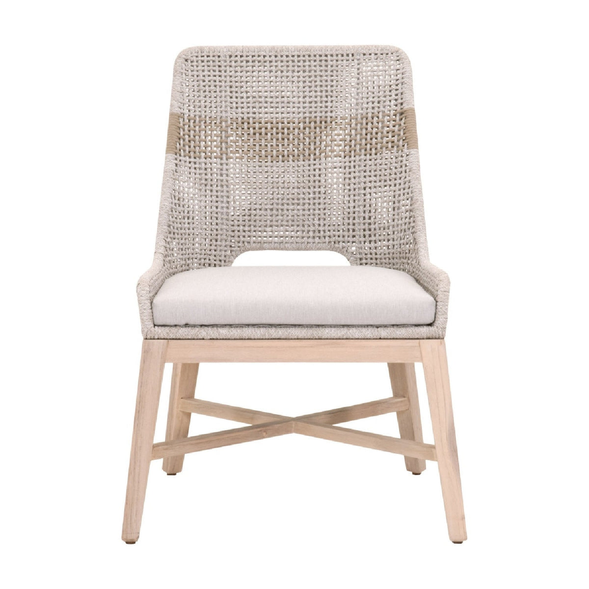 Modern European furniture - Taupe Rope Outdoor Dining Chairs (2) - www.oroa.com