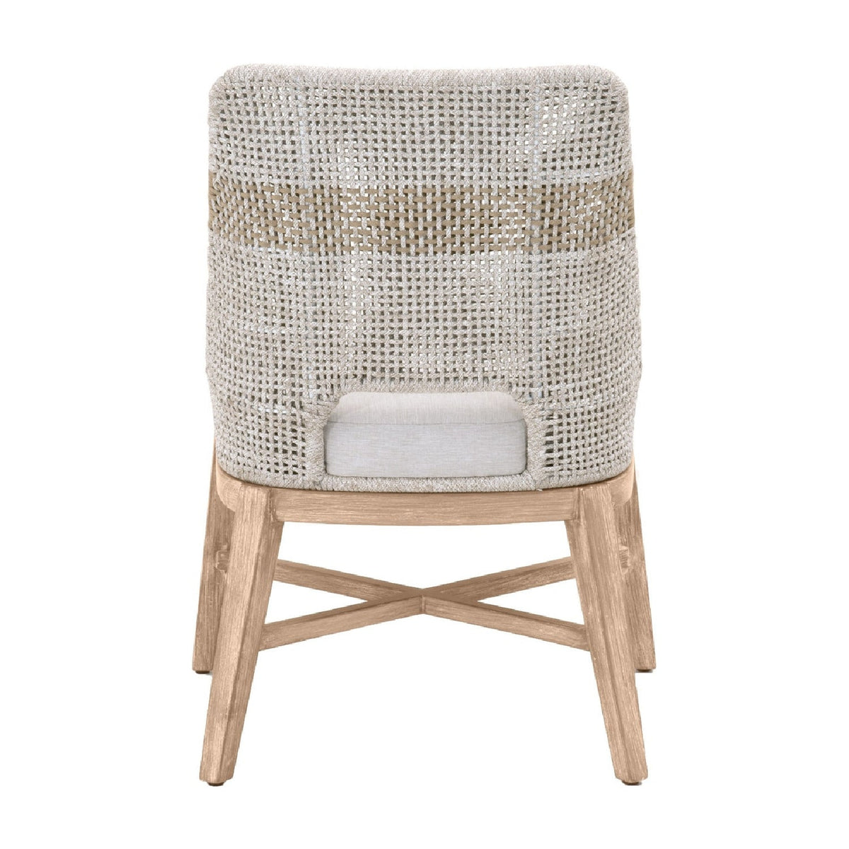 Modern European furniture - Taupe Stripe Rope Dining Chairs (2) - www.oroa.com