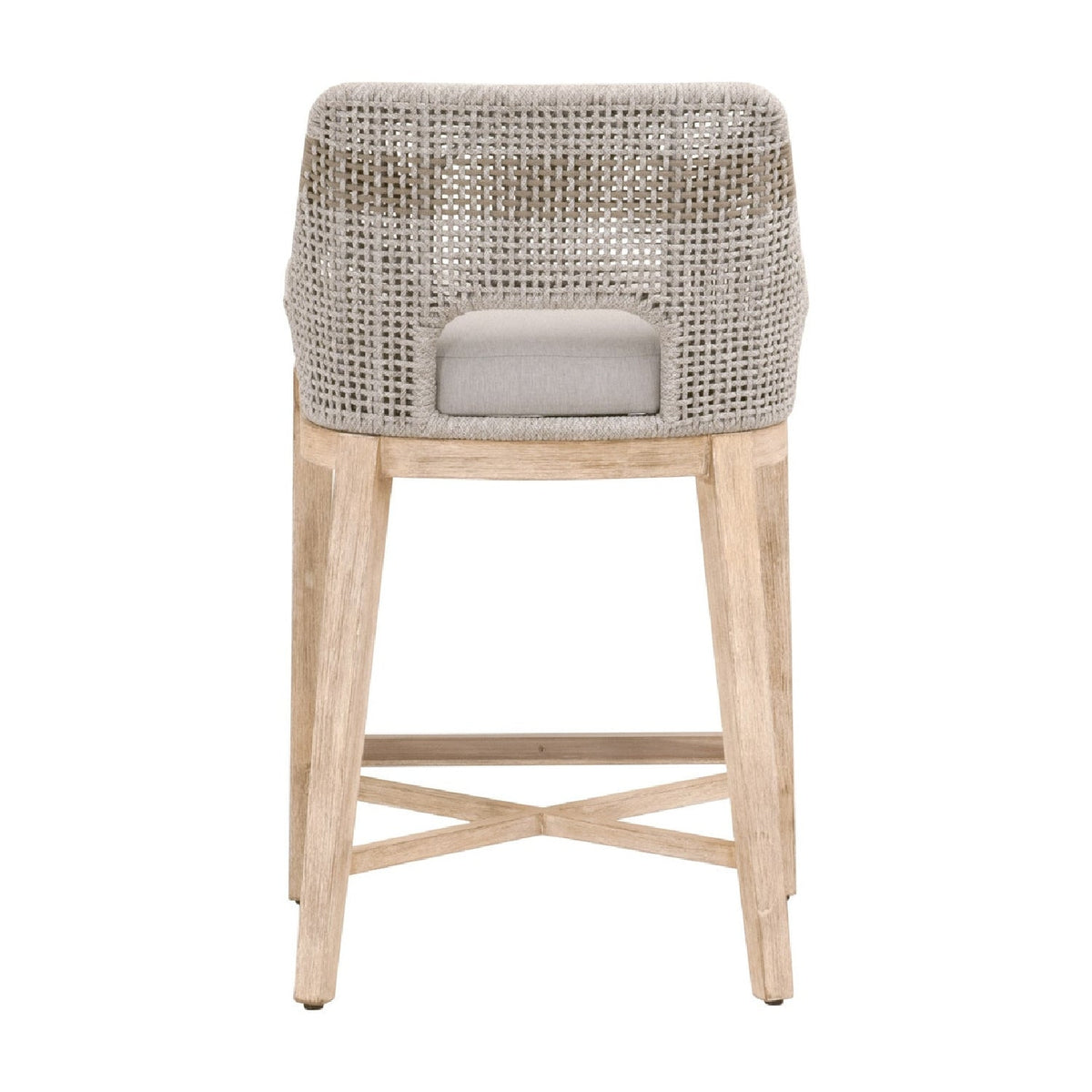 Modern European furniture - Taupe Stripe Rope Counter Stool - www.oroa.com