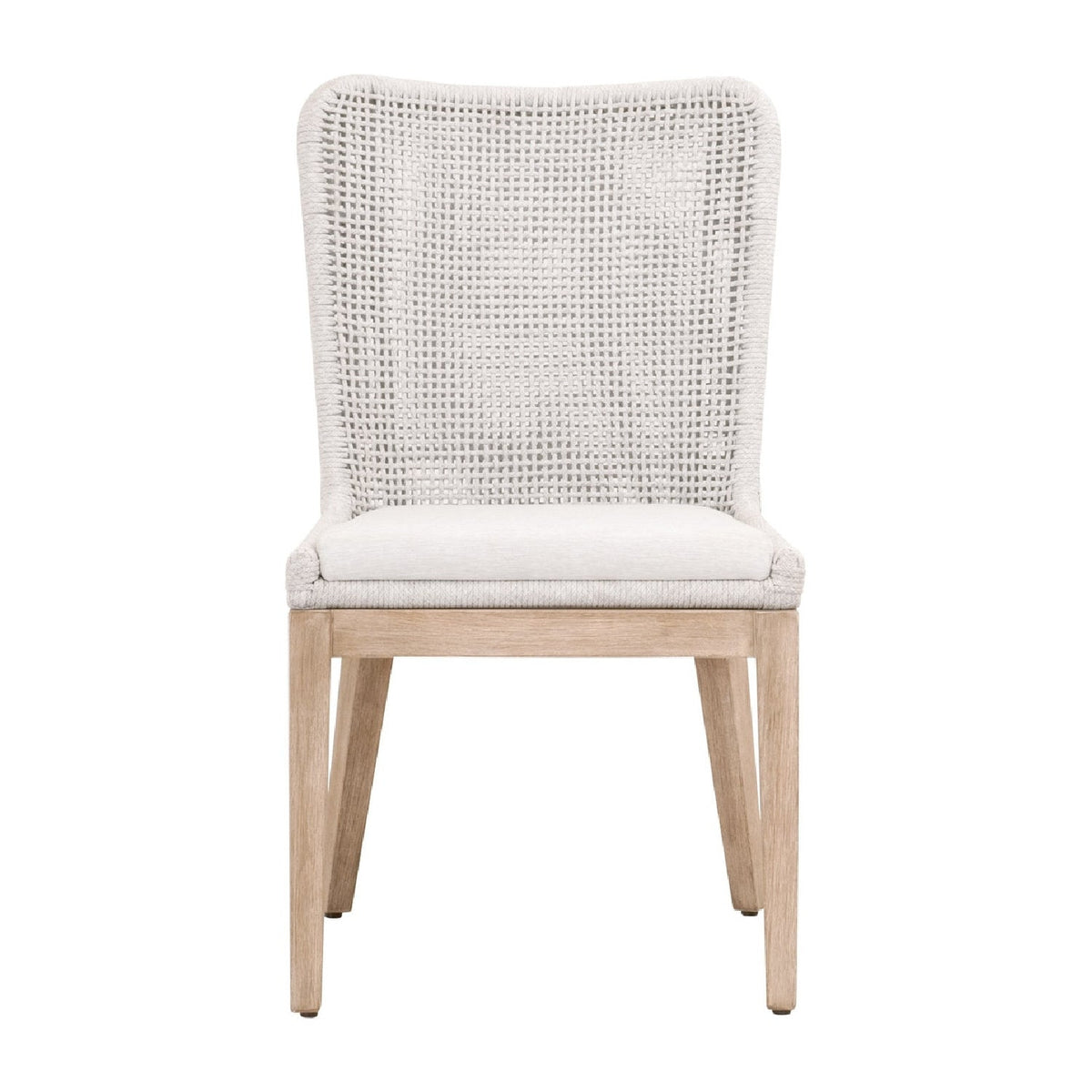 Modern European furniture - White Speckle Rope Dining Chairs (2) - www.oroa.com