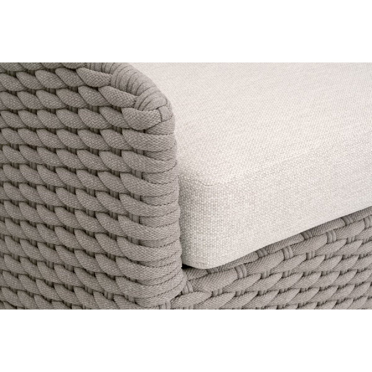 Modern European furniture - Taupe Oval Rope Outdoor Sofa - www.oroa.com