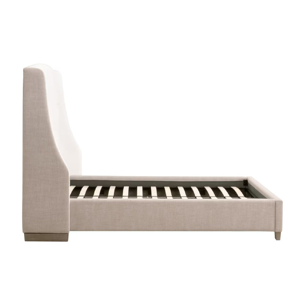 Beige Fabric Bed | Living Essentials Sloan