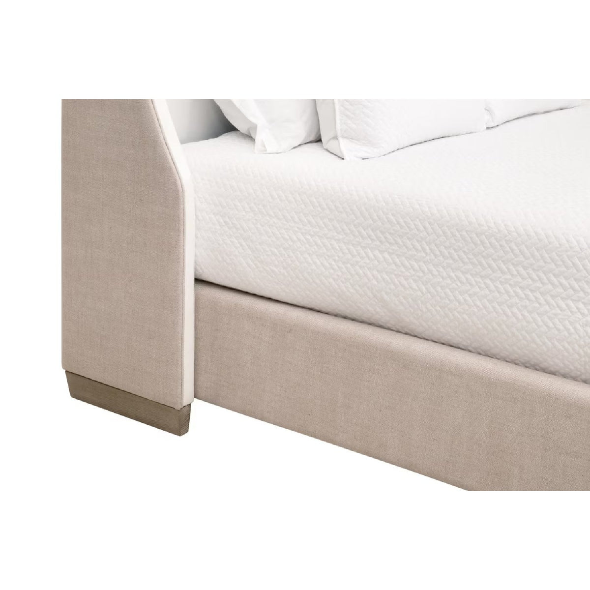 Beige Fabric Bed | Living Essentials Sloan