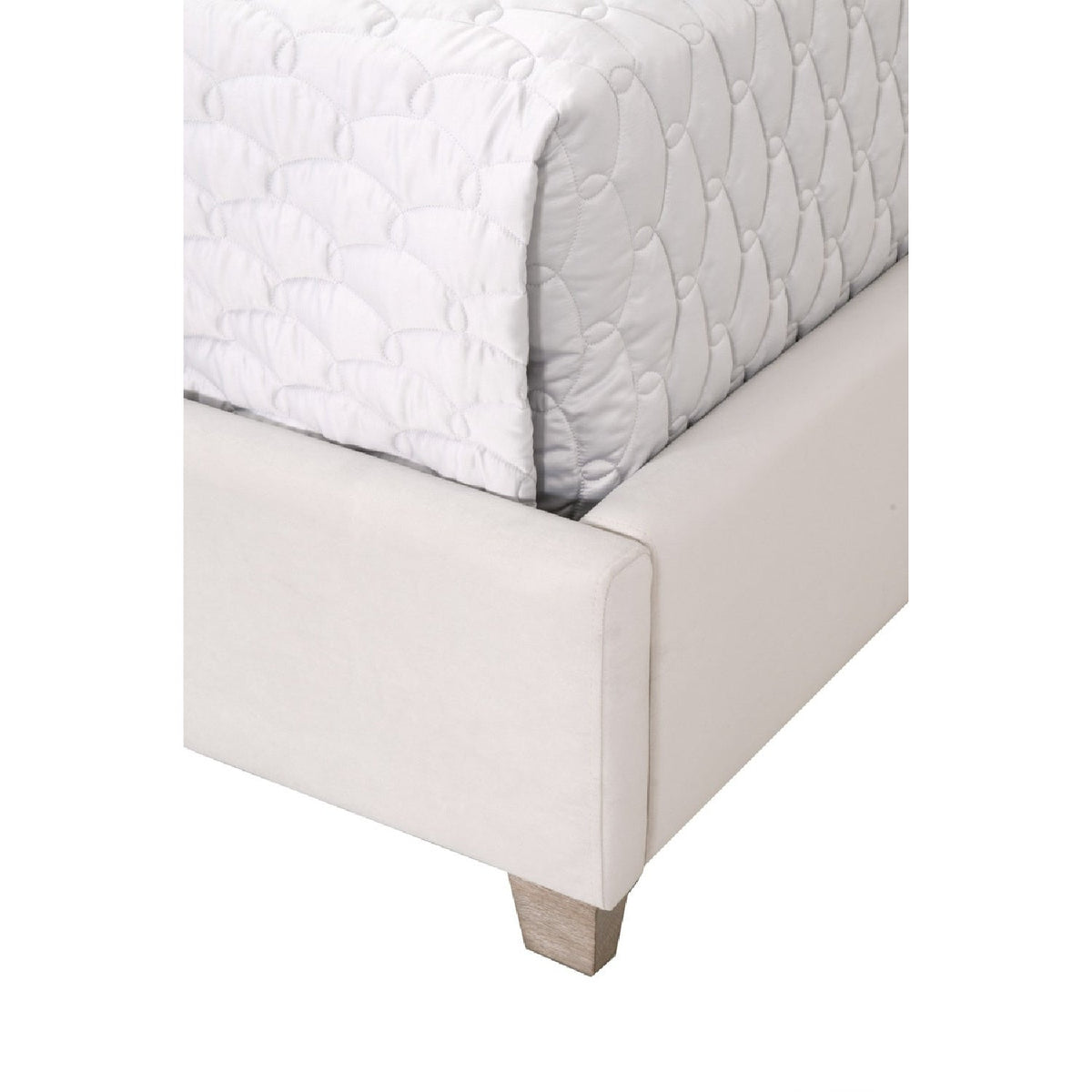 Channeled Velvet King Bed | Living Essentials Chandler