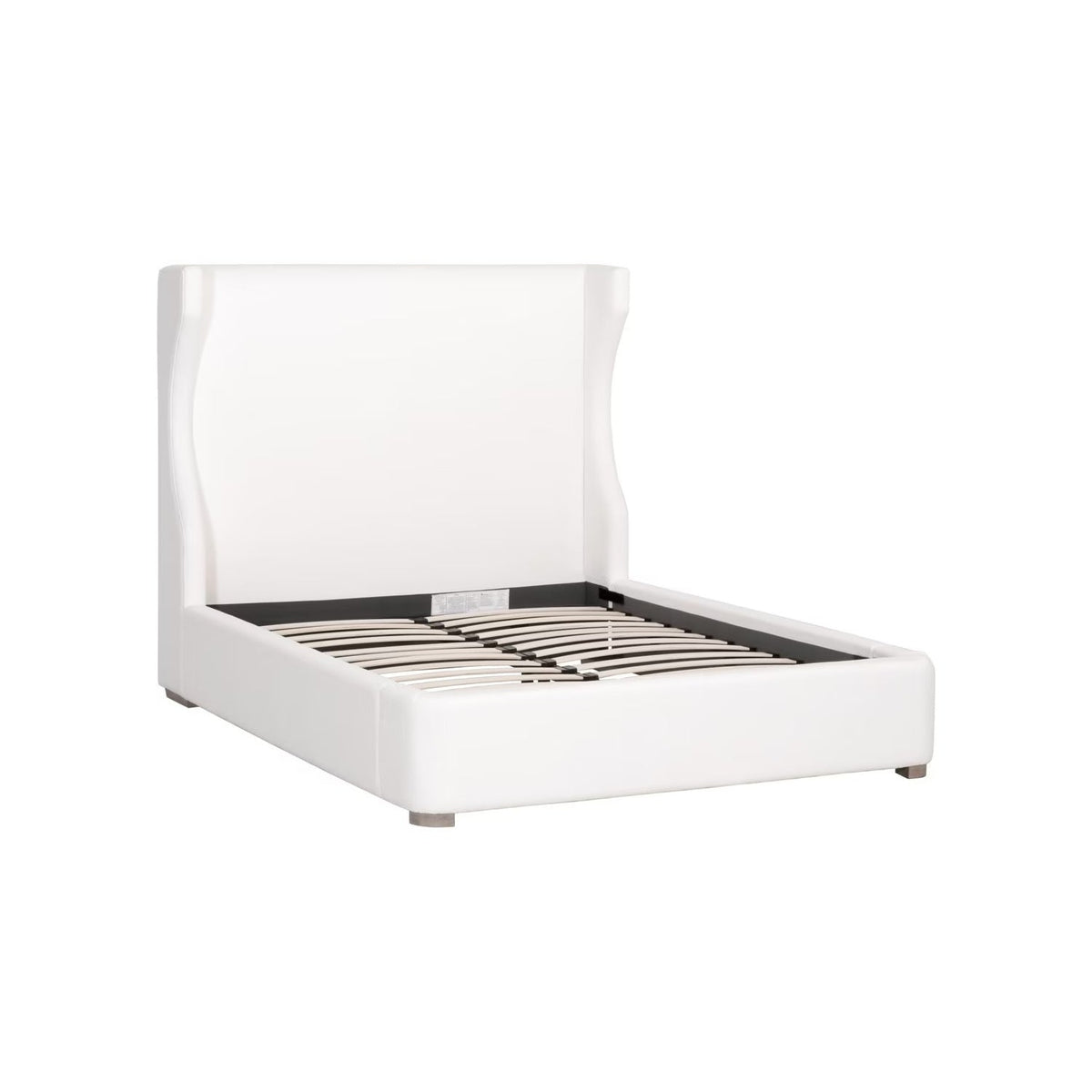 Wing-Shaped Headboard Queen Bed | Living Essentials Balboa