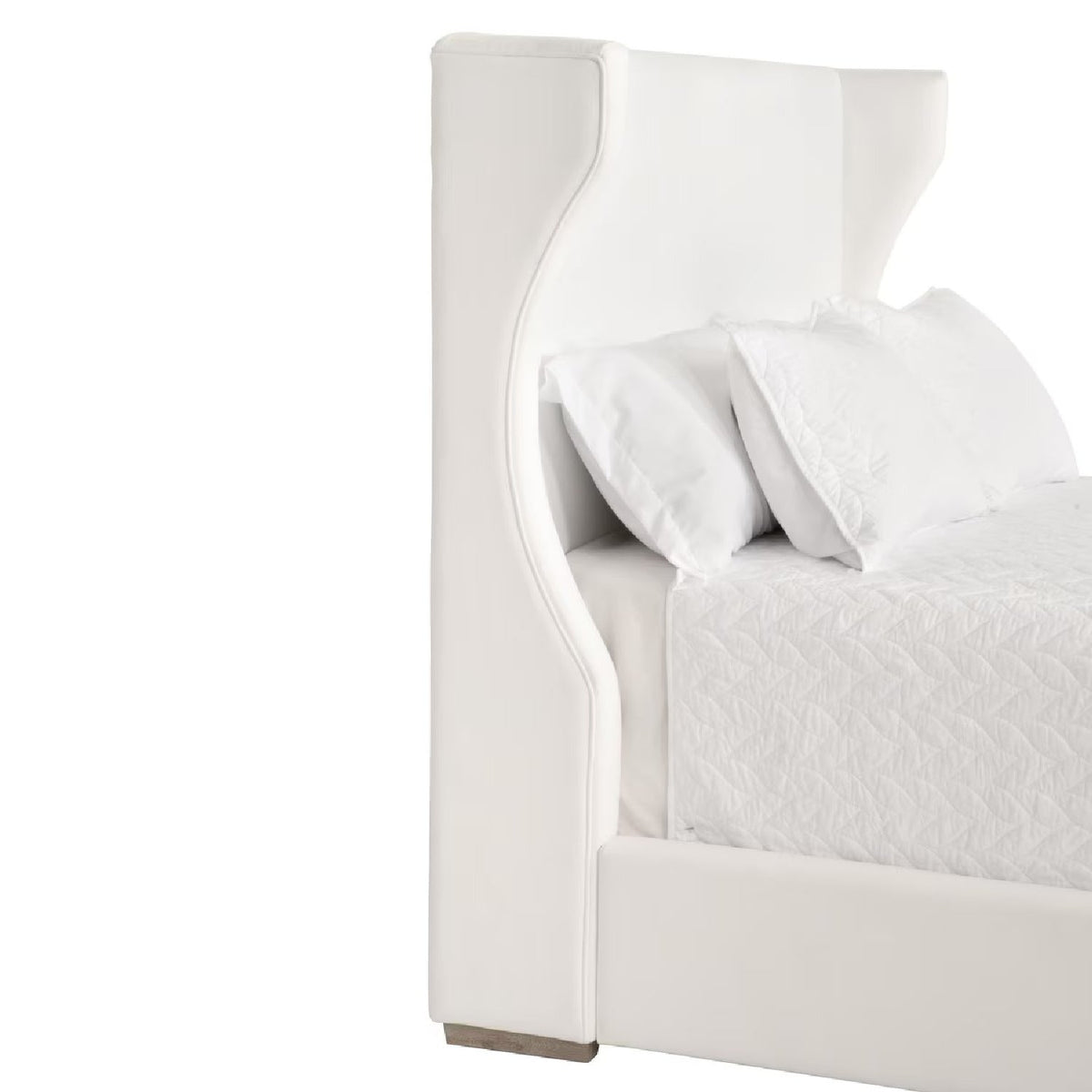 Wing-Shaped Headboard Queen Bed | Living Essentials Balboa