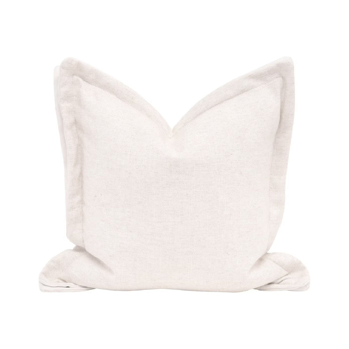 Modern European furniture - Cream Linen Flanged Pillows (2) - www.oroa.com