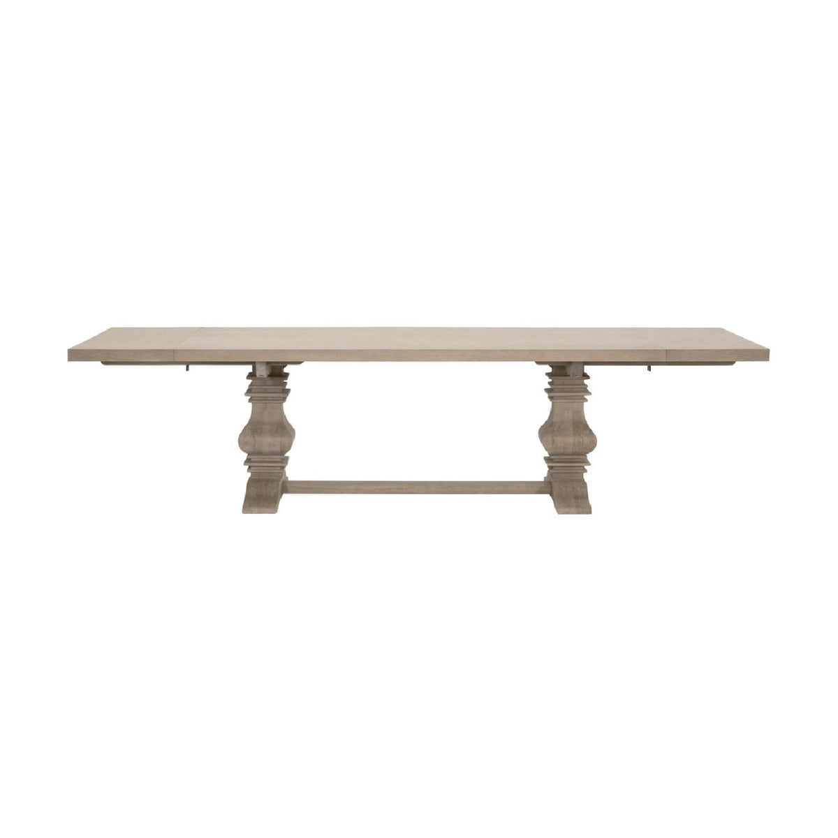 Extendable Gray Oak Dining Table | Living Essentials Monastery