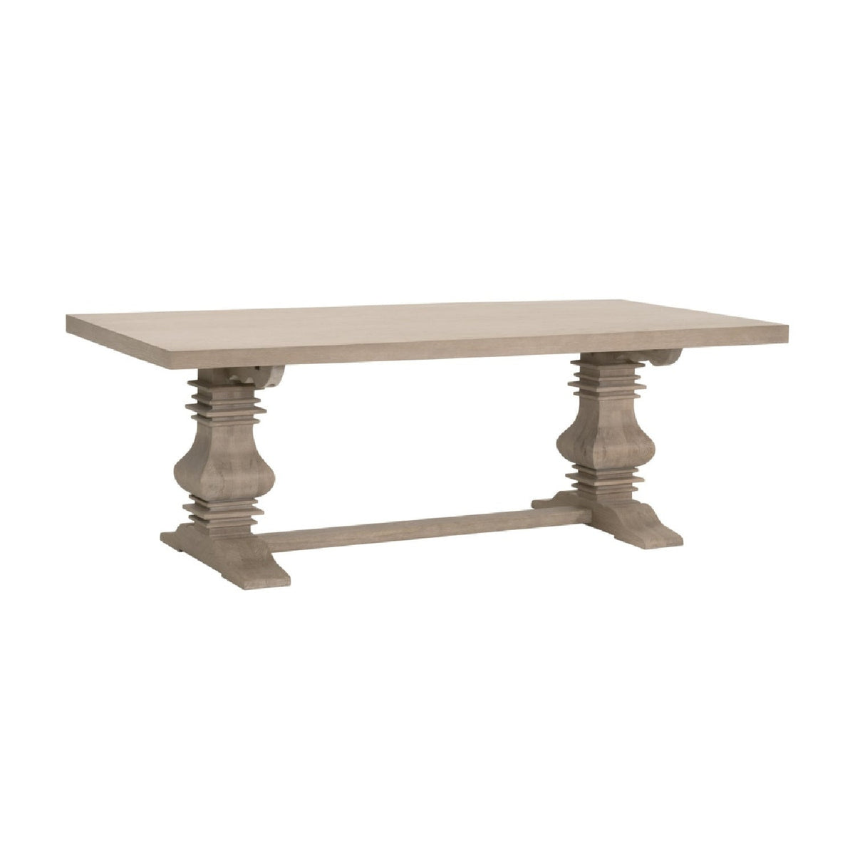 Extendable Gray Oak Dining Table | Living Essentials Monastery