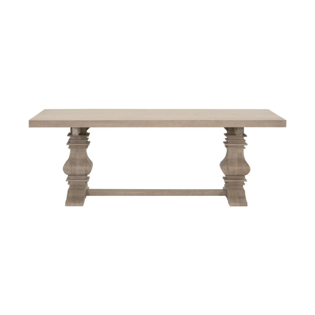 Extendable Gray Oak Dining Table | Living Essentials Monastery