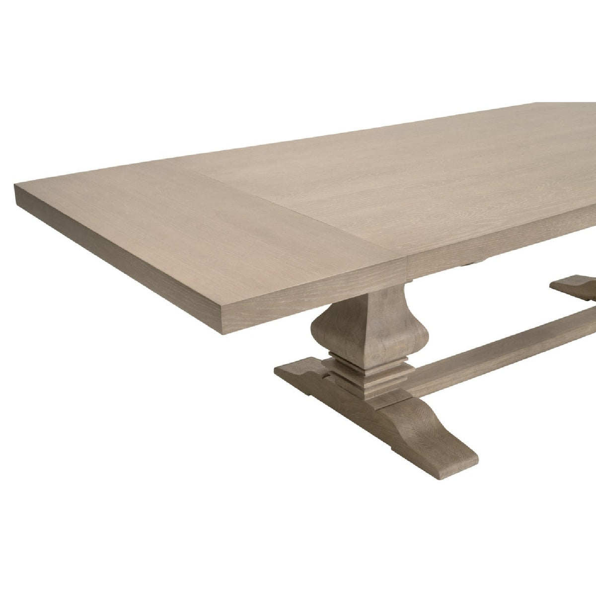 Extendable Gray Oak Dining Table | Living Essentials Monastery