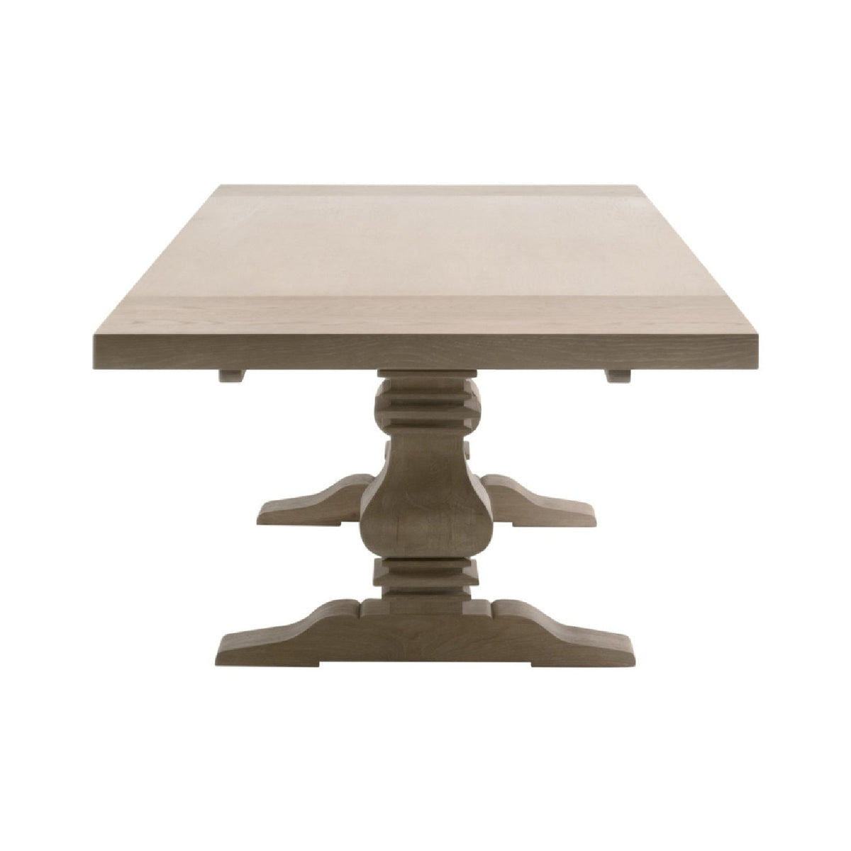 Extendable Gray Oak Dining Table | Living Essentials Monastery