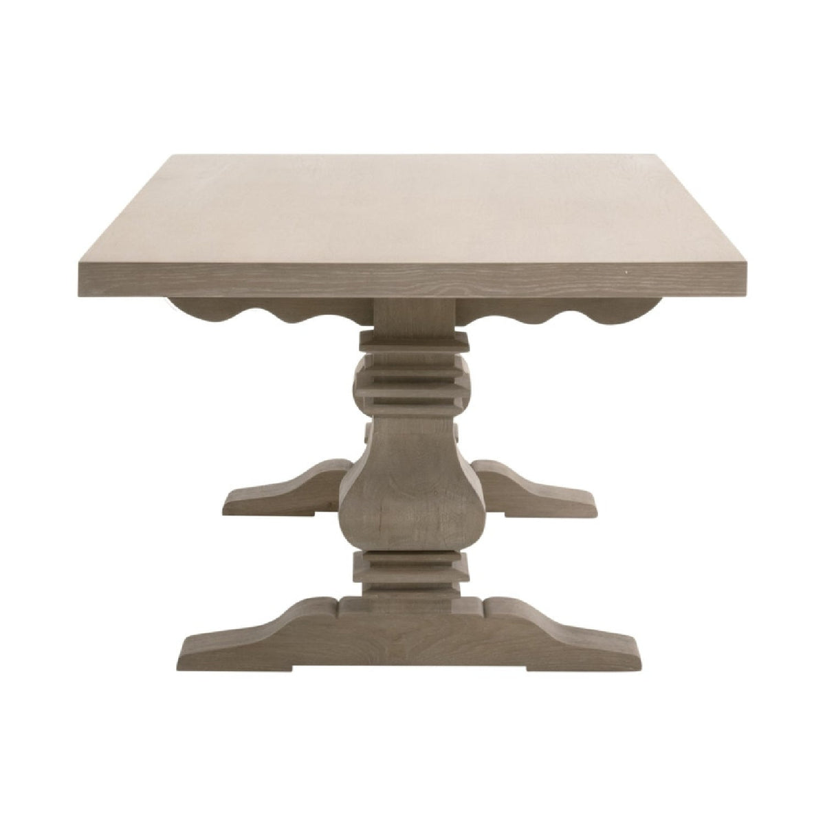 Extendable Gray Oak Dining Table | Living Essentials Monastery