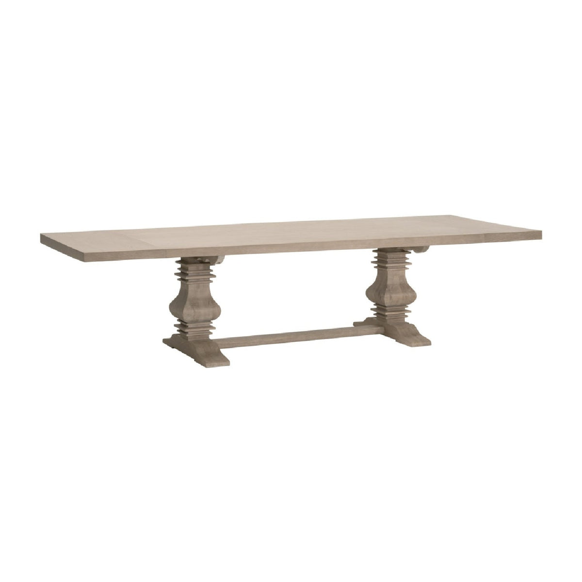 Extendable Gray Oak Dining Table | Living Essentials Monastery
