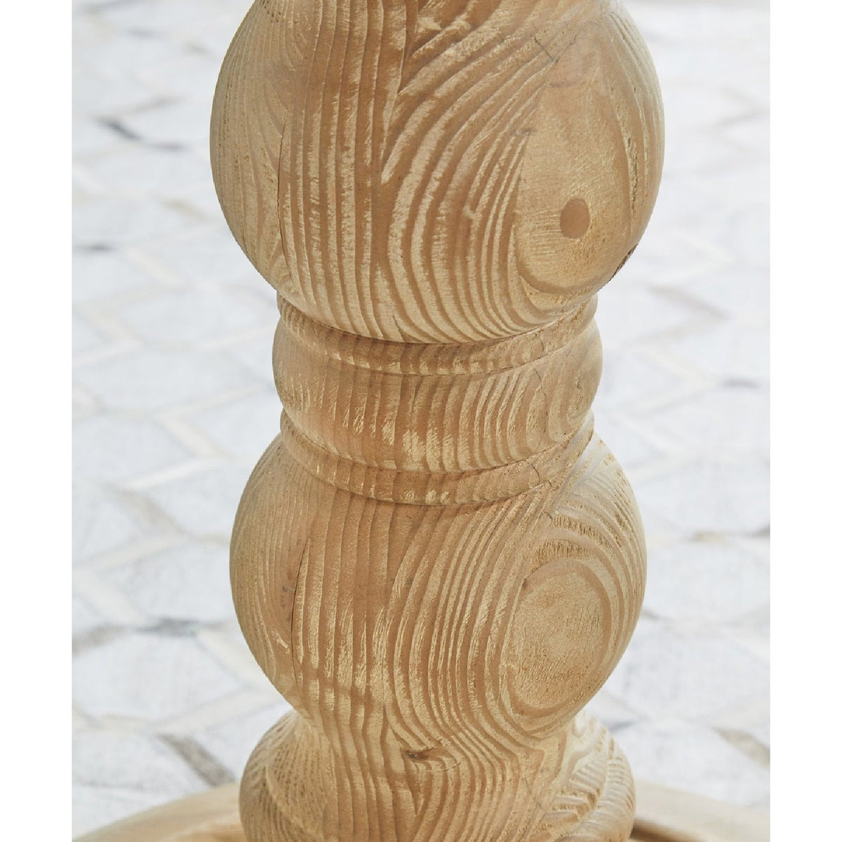 Gray Pine Round Dining Table | Living Essentials Chelsea
