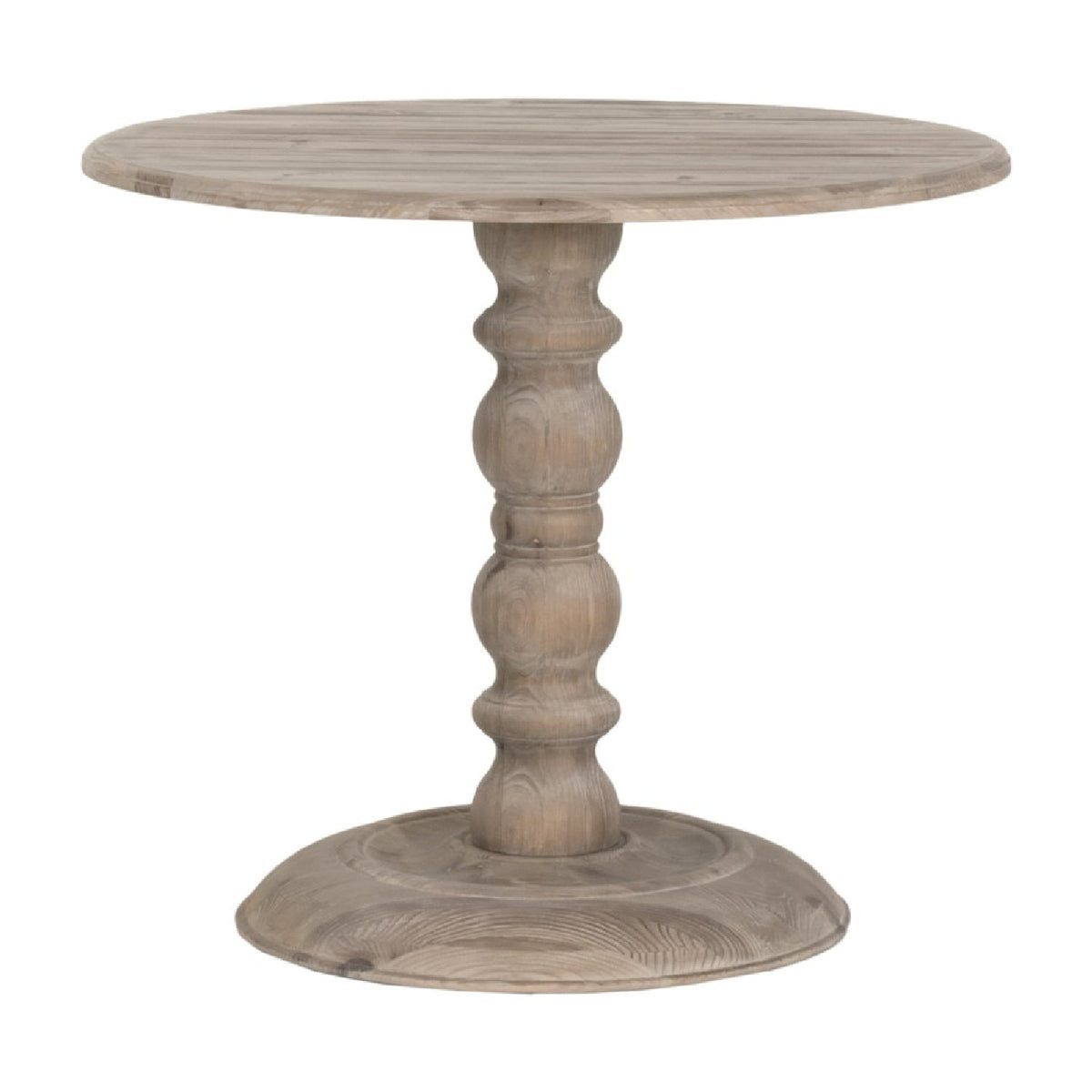 Gray Pine Round Dining Table | Living Essentials Chelsea