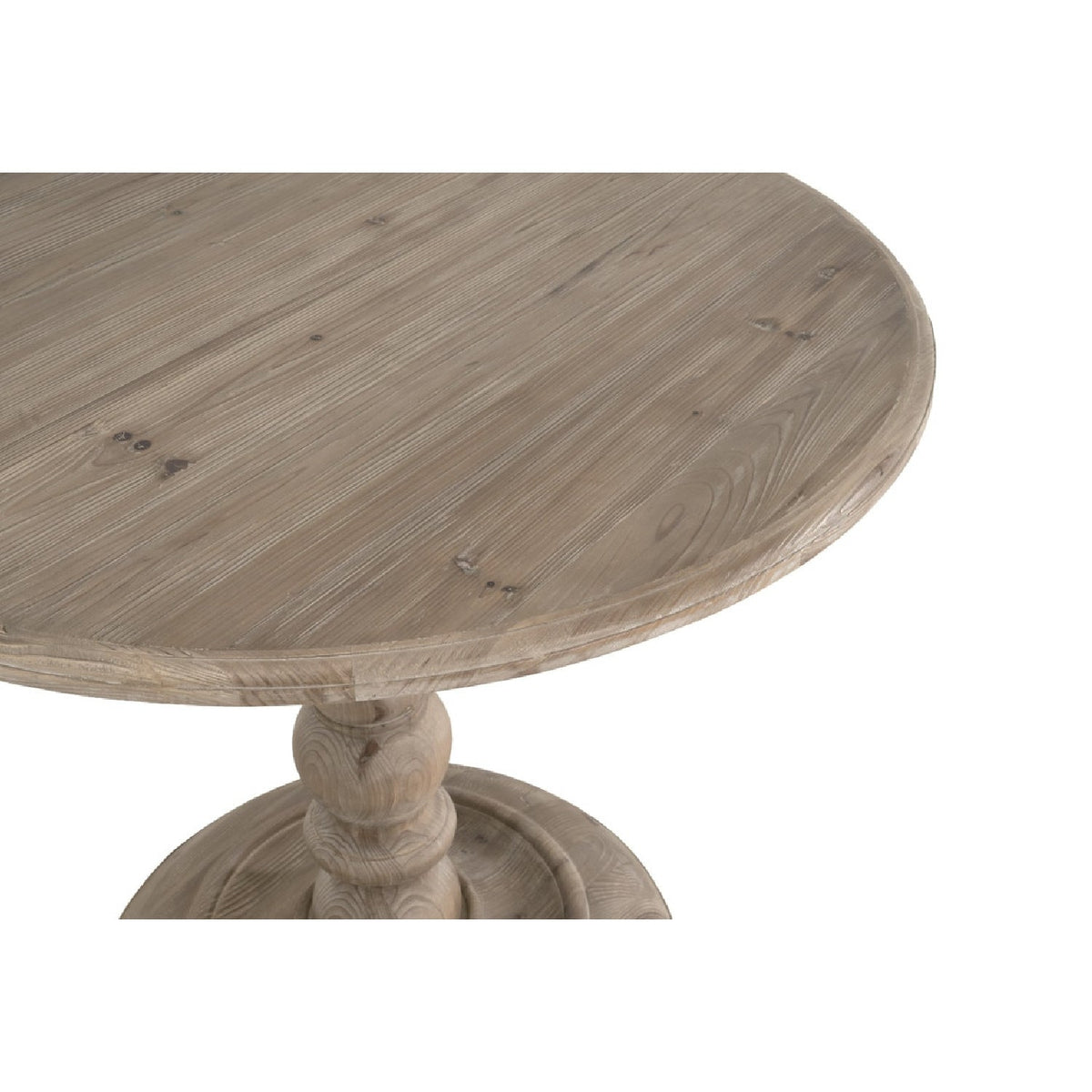 Gray Pine Round Dining Table | Living Essentials Chelsea