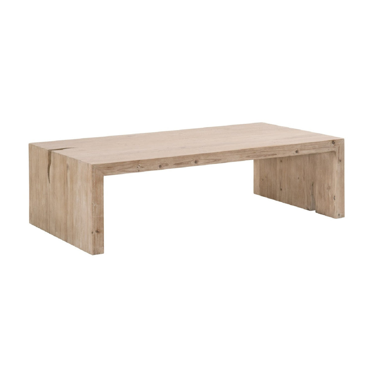Natural Pine Wood Coffee Table | Living Essentials Reed