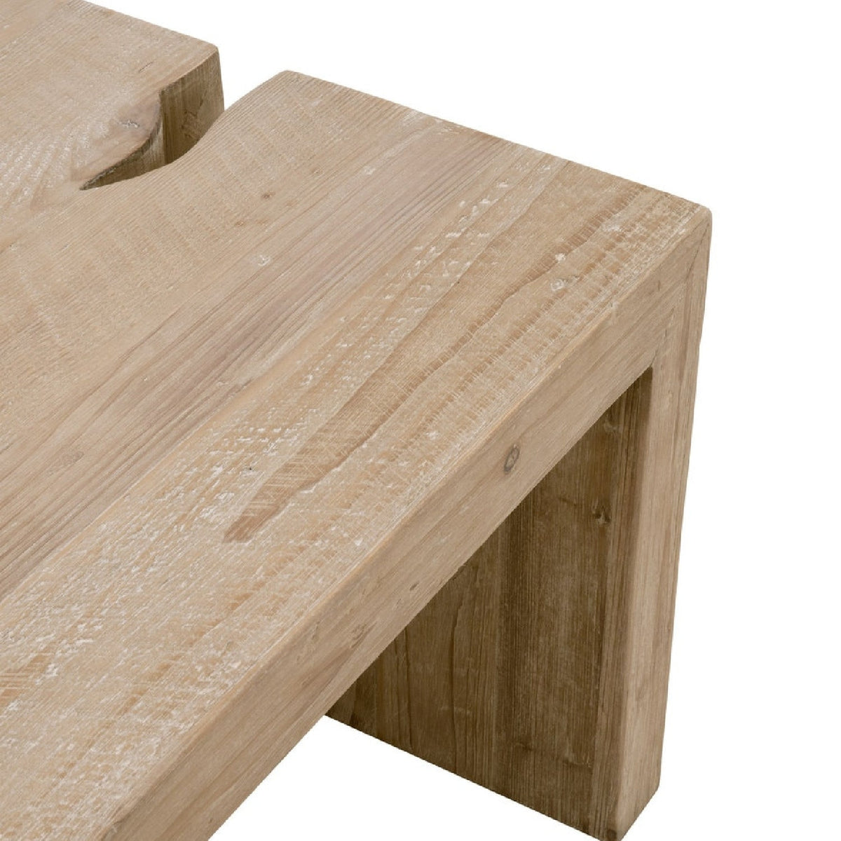 Natural Pine Wood Coffee Table | Living Essentials Reed