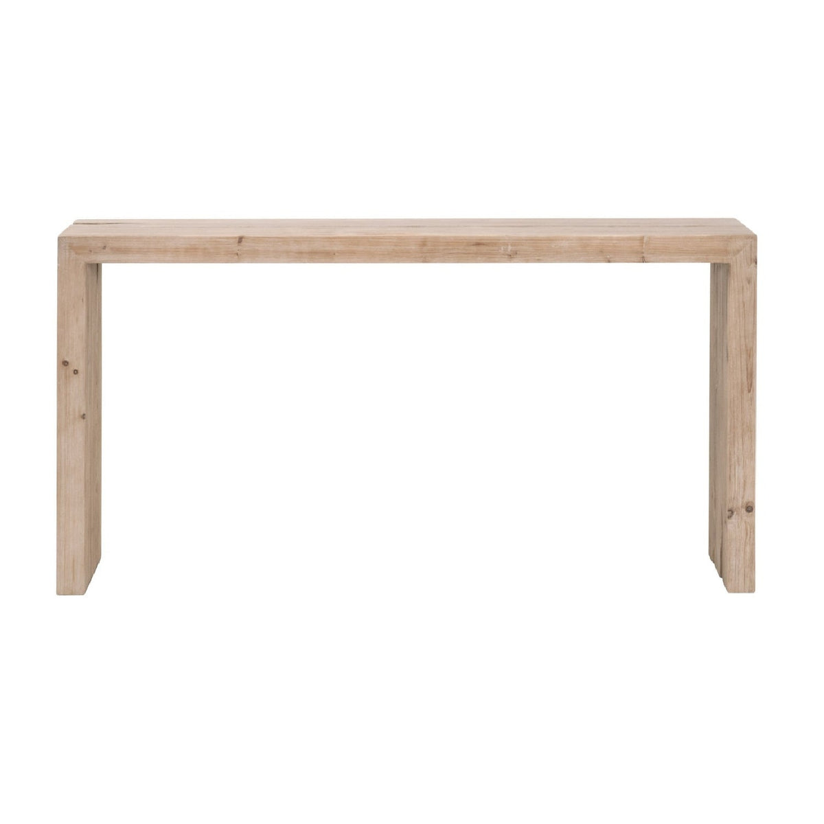 Natural Pine Wood Console Table | Living Essentials Reed
