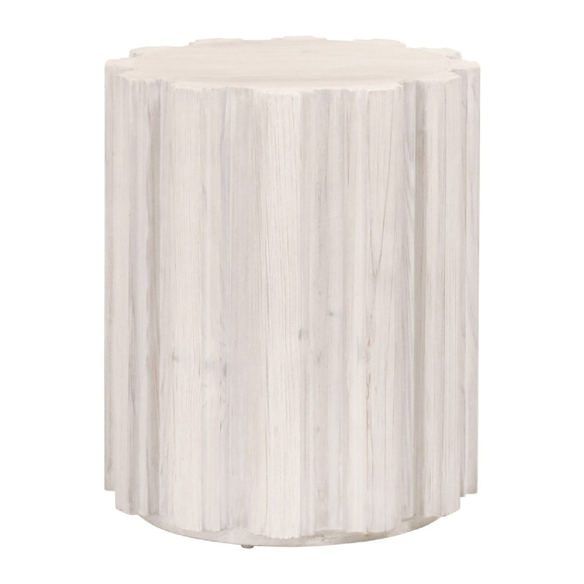 Fluted Pine Accent Table | Living Essentials Roma