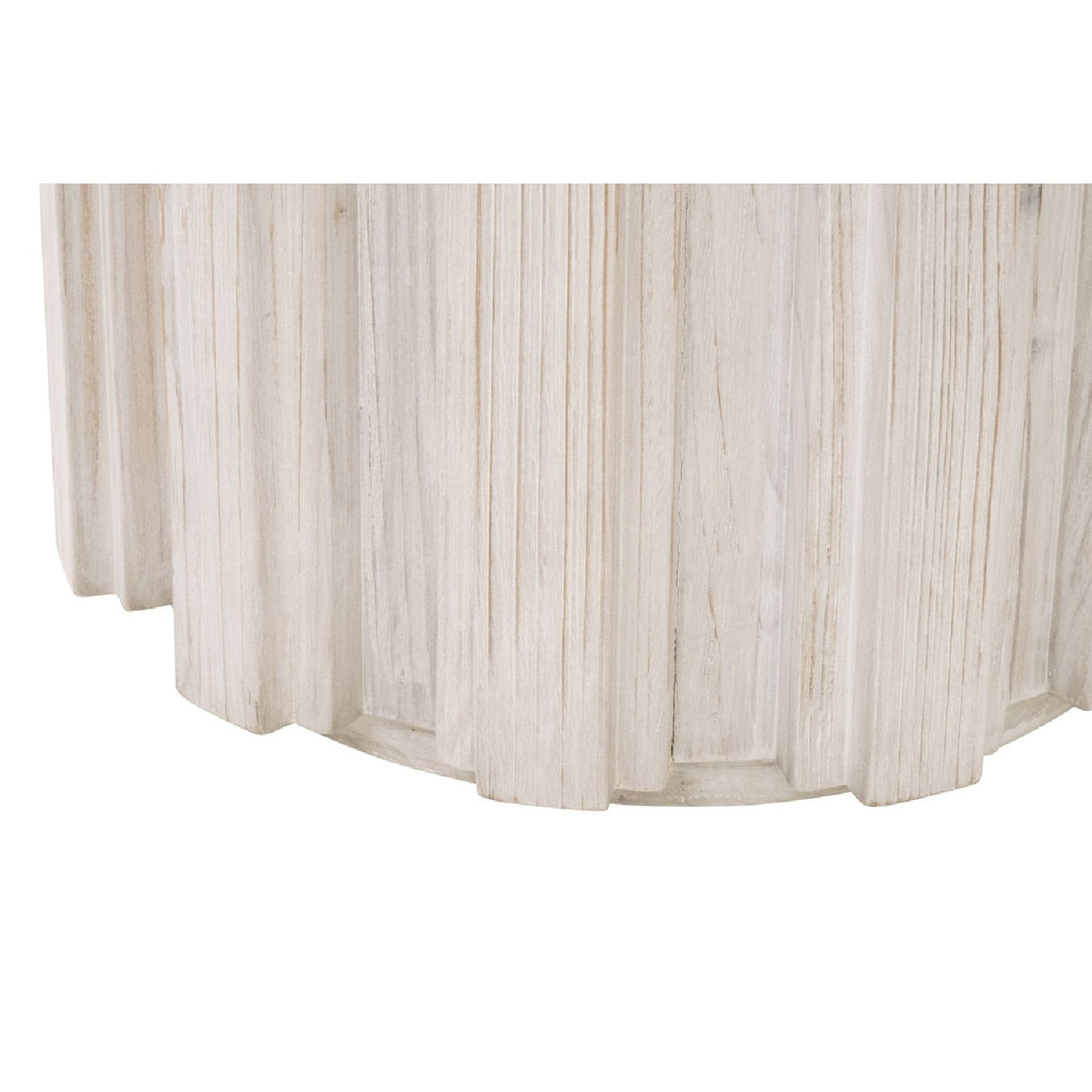 Fluted Pine Accent Table | Living Essentials Roma