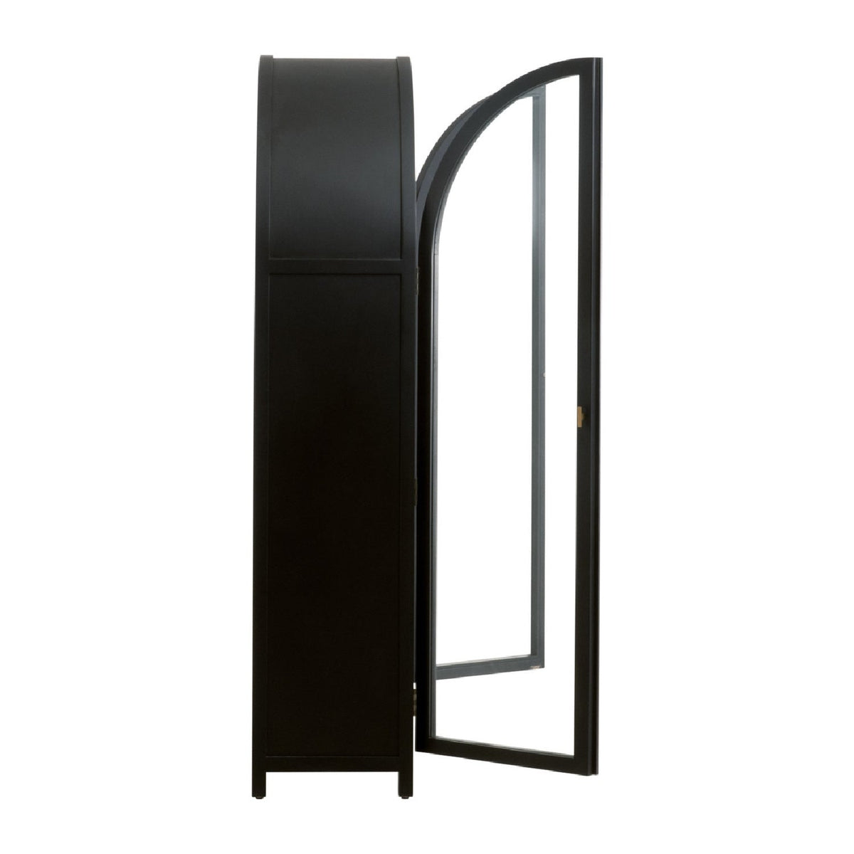 Black Birch Arched Display Cabinet | Living Essentials Toulouse