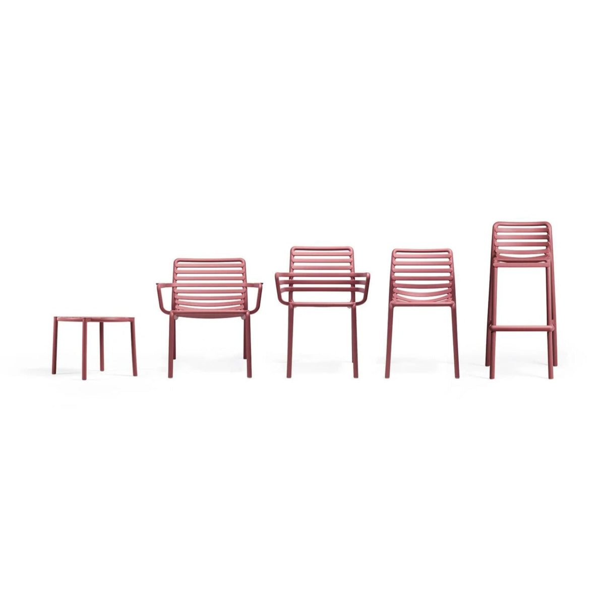 Slatted Round Outdoor Coffee Table | Nardi Doga