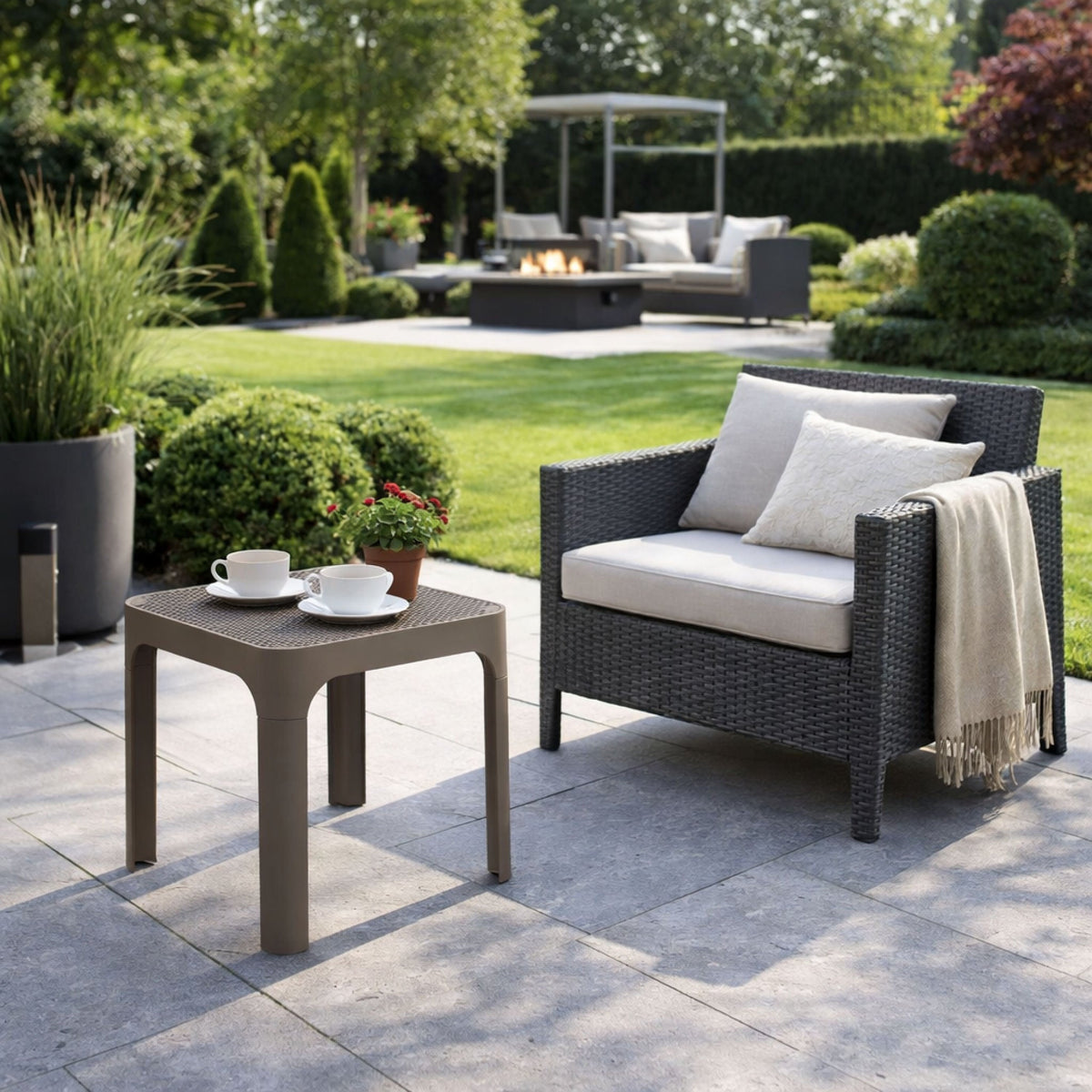 Outdoor Perforated Square Coffee table | Nardi Net