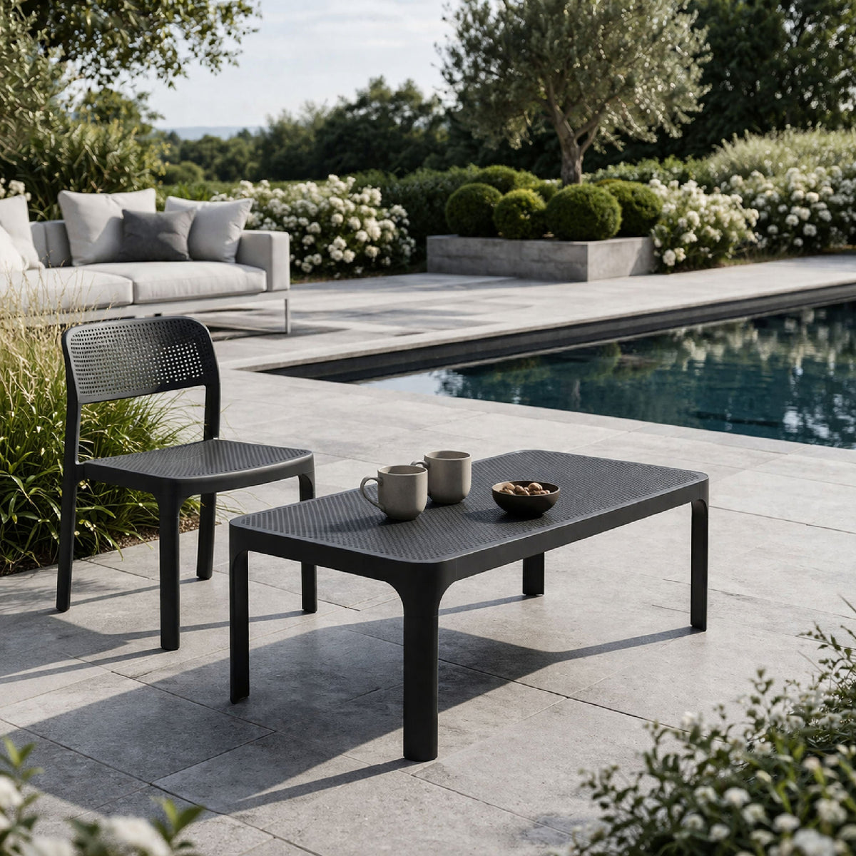 Outdoor Perforated Rectangular Coffee Table | Nardi Net