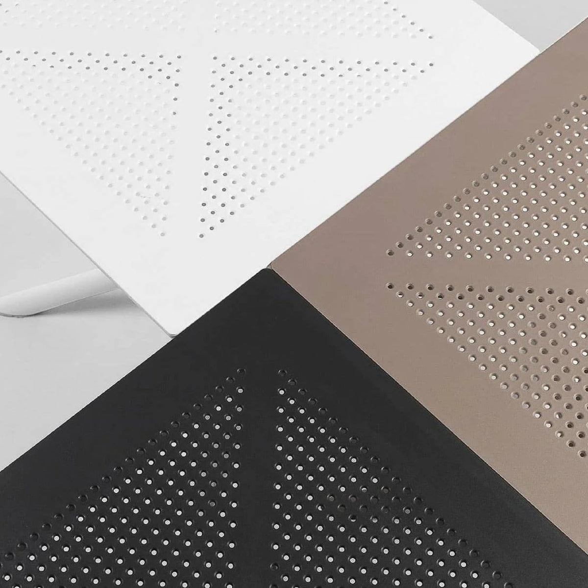 Perforated Square 4-Spoke Outdoor Dining Table | Nardi Clip