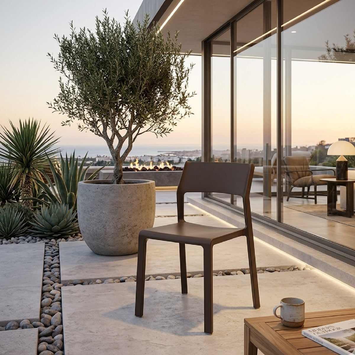 Open-back Outdoor Dining Chair | Nardi Trill